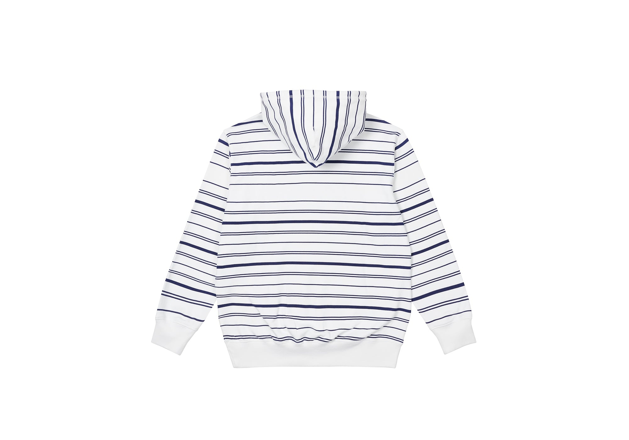 PRINTED STRIPE HOOD WHITE - 2