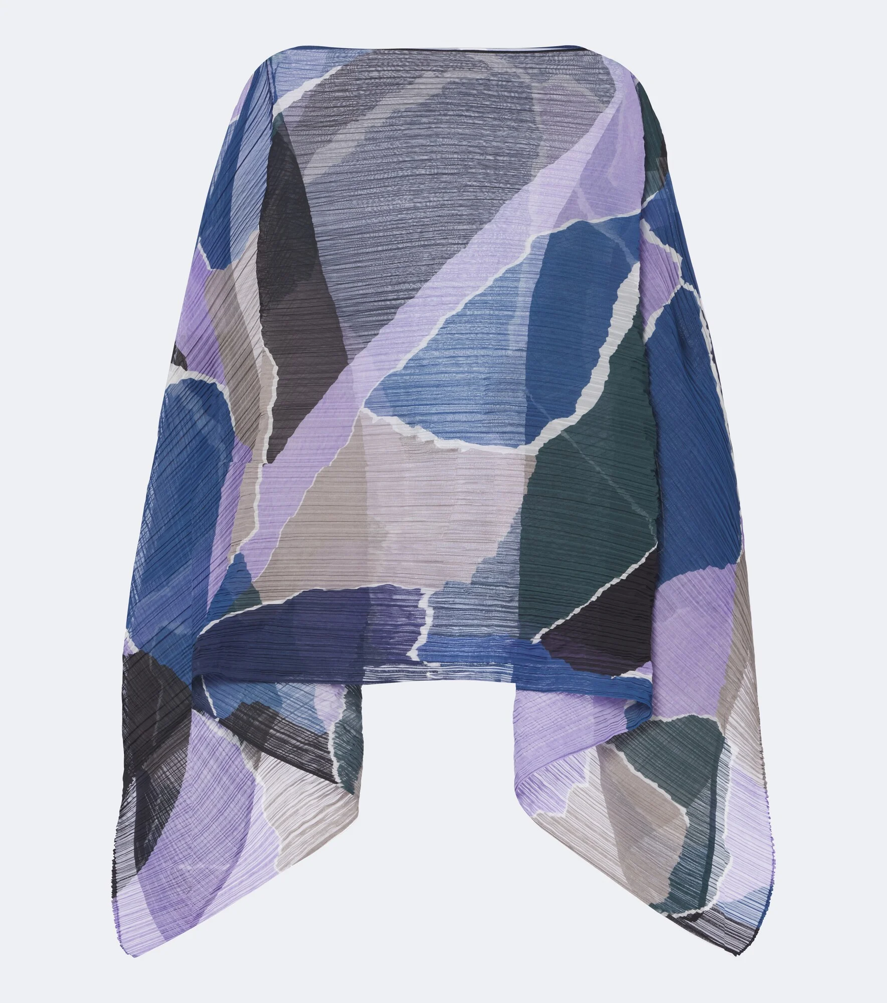 Surprise! Madame-T pleated printed stole - 1