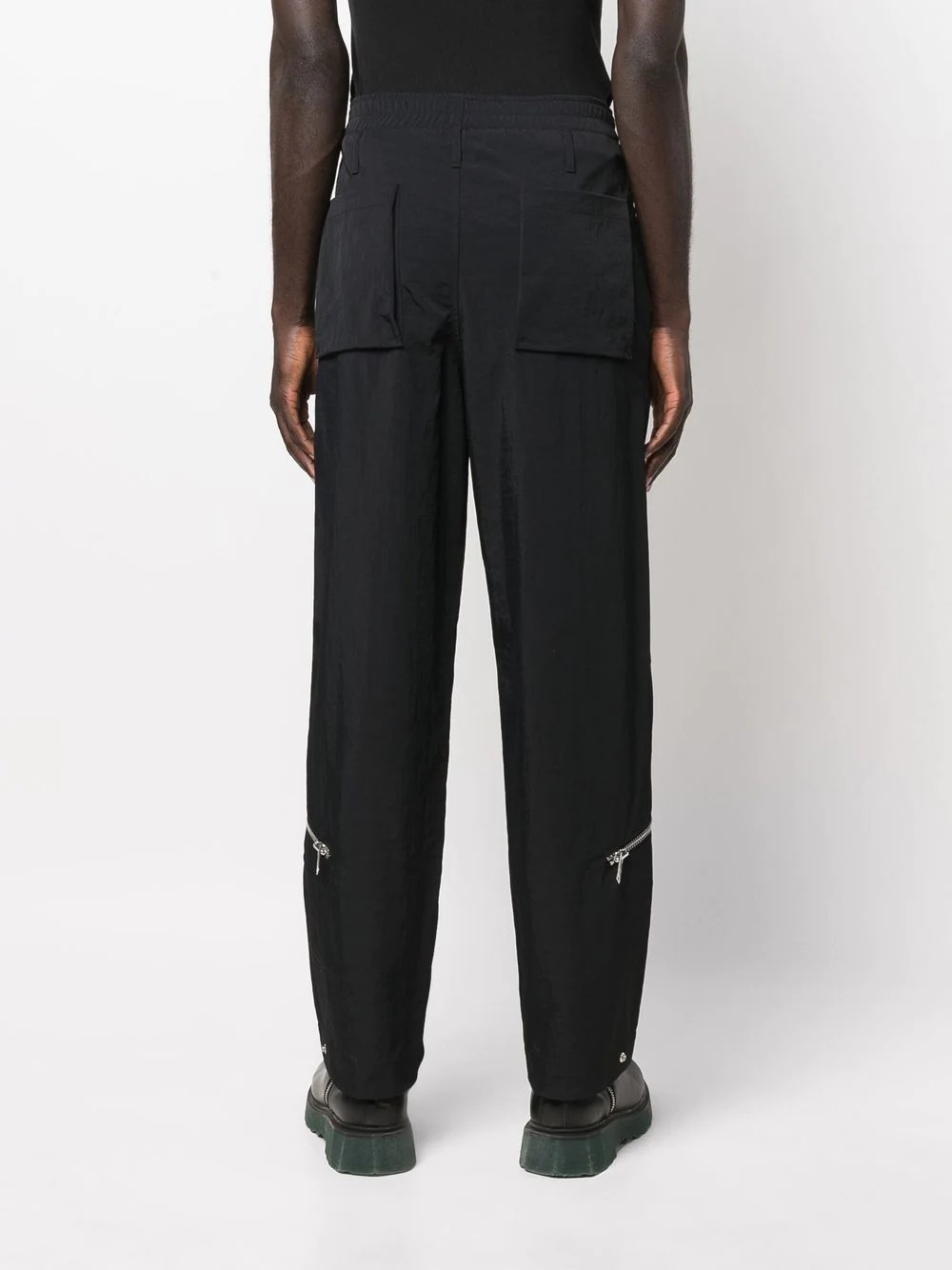 straight-leg cargo trousers - 4