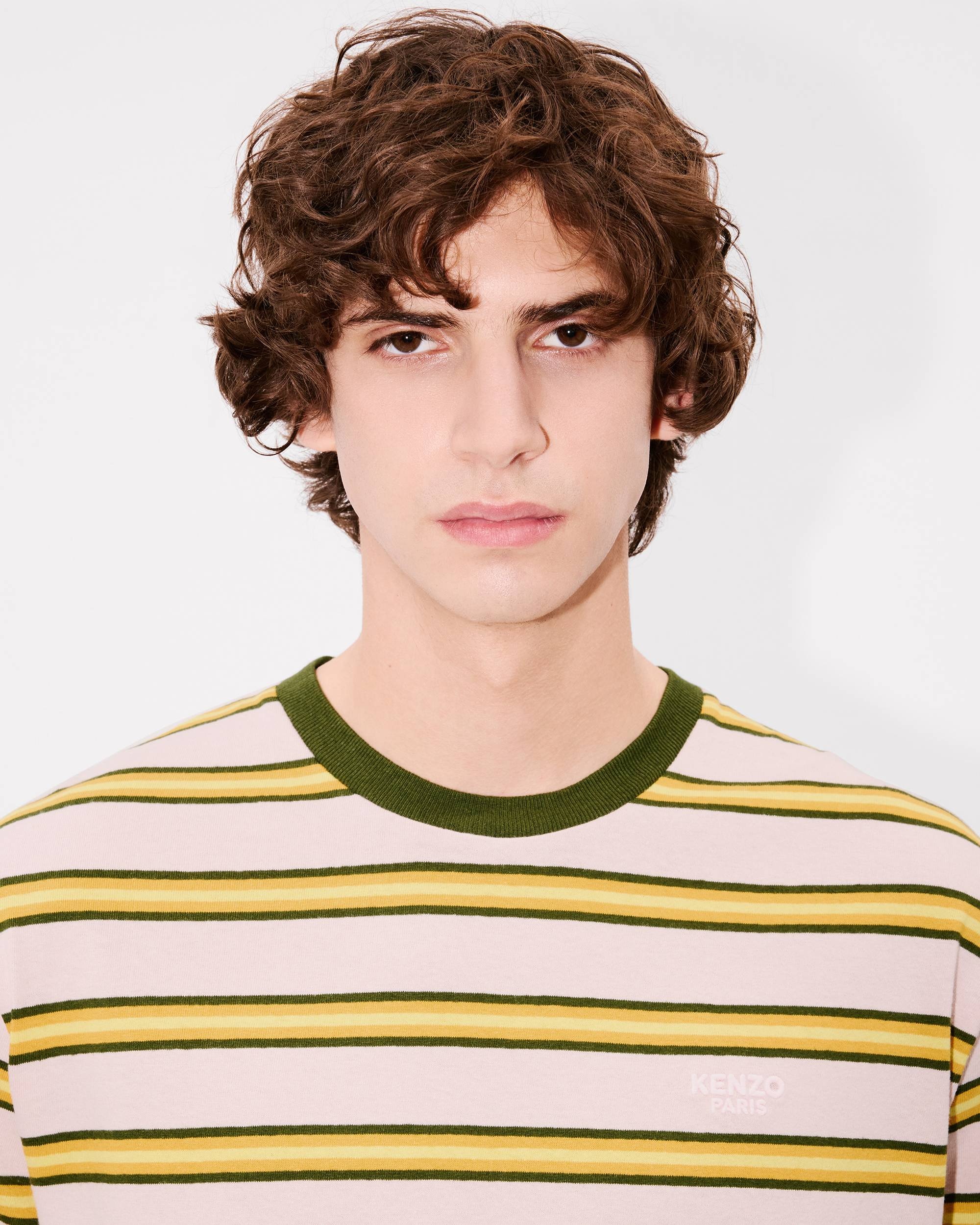 'KENZO Coast Lines' embroidered T-shirt in cotton linen - 6