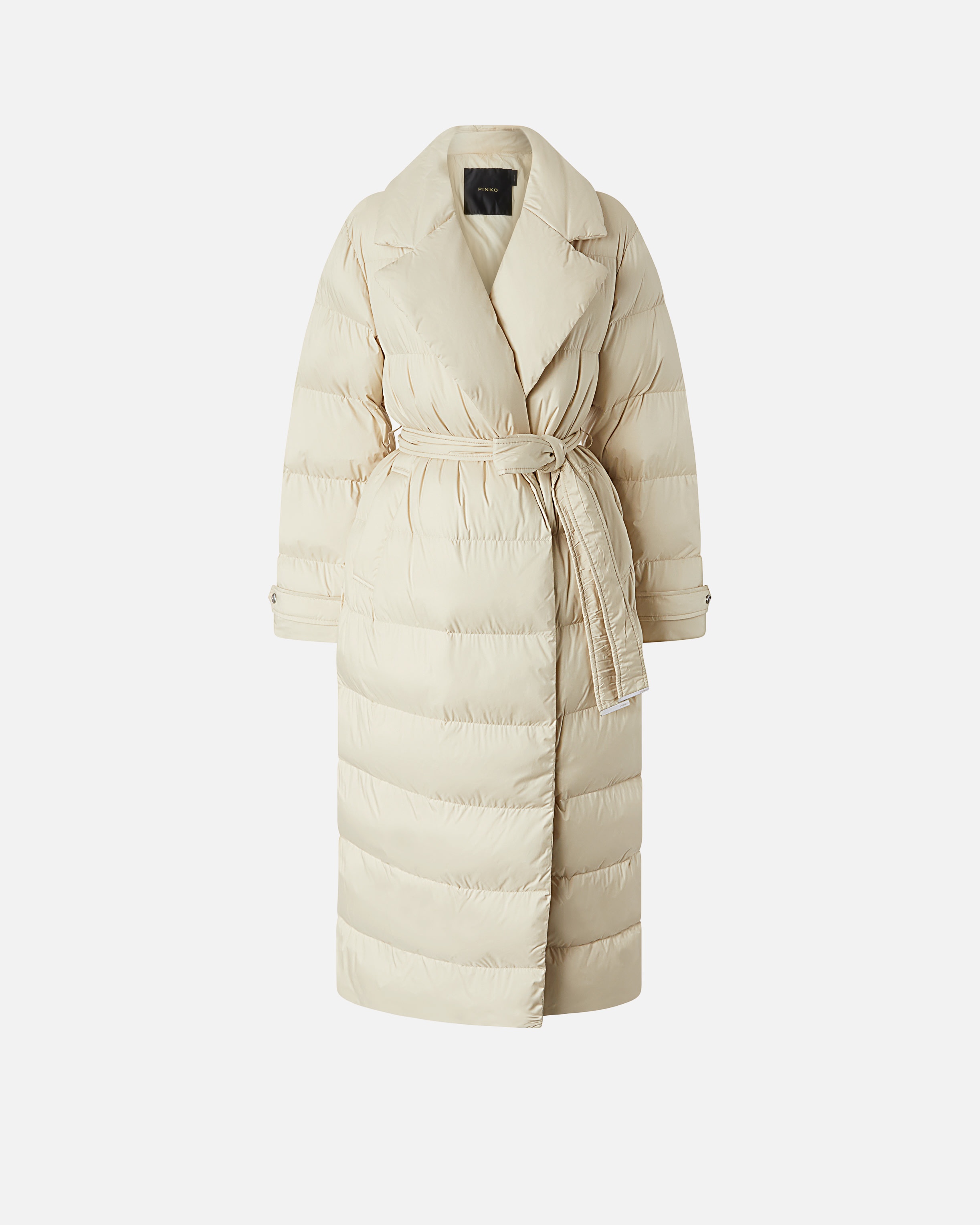 PADDED TRENCH COAT WITH MATCHING BELT - 1