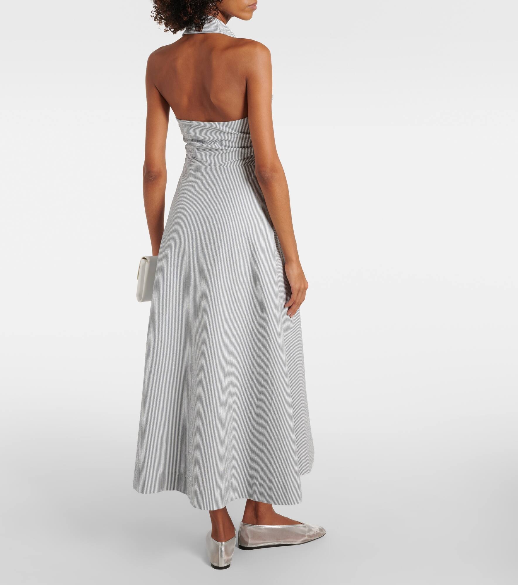 Mackey striped cotton maxi dress - 3