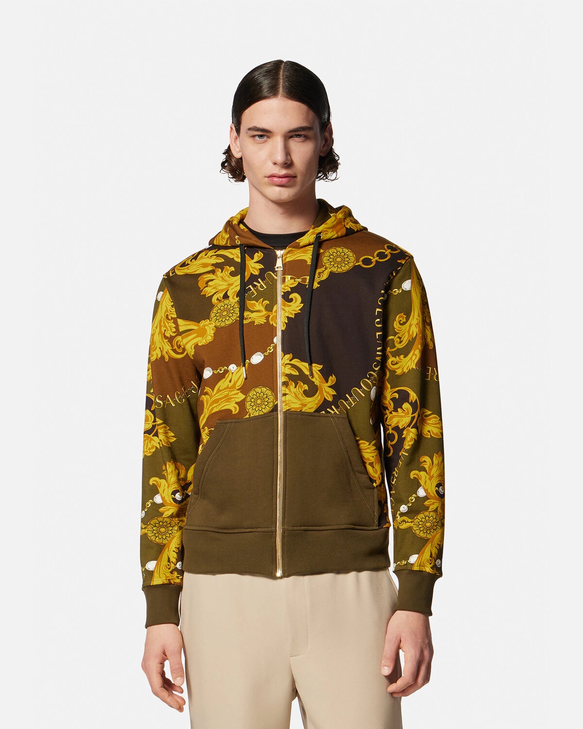 Chain Couture Zip Hoodie - 3