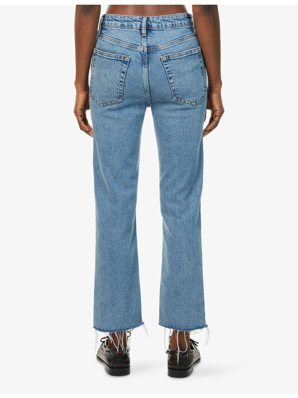 The Ruler Crop Straight-Leg High-Rise Denim Jeans - 4