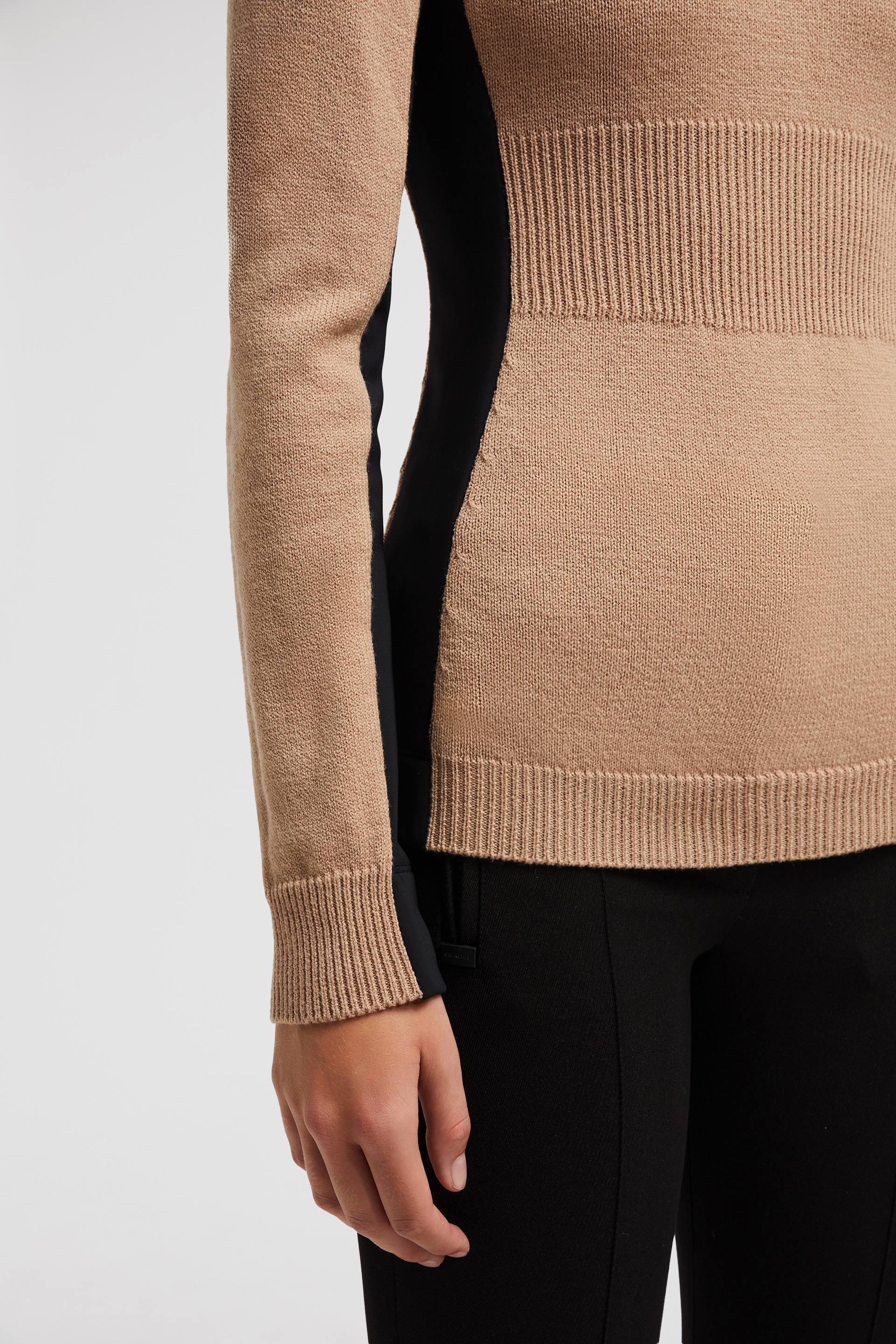 Wool & Fleece Turtleneck Sweater - 6