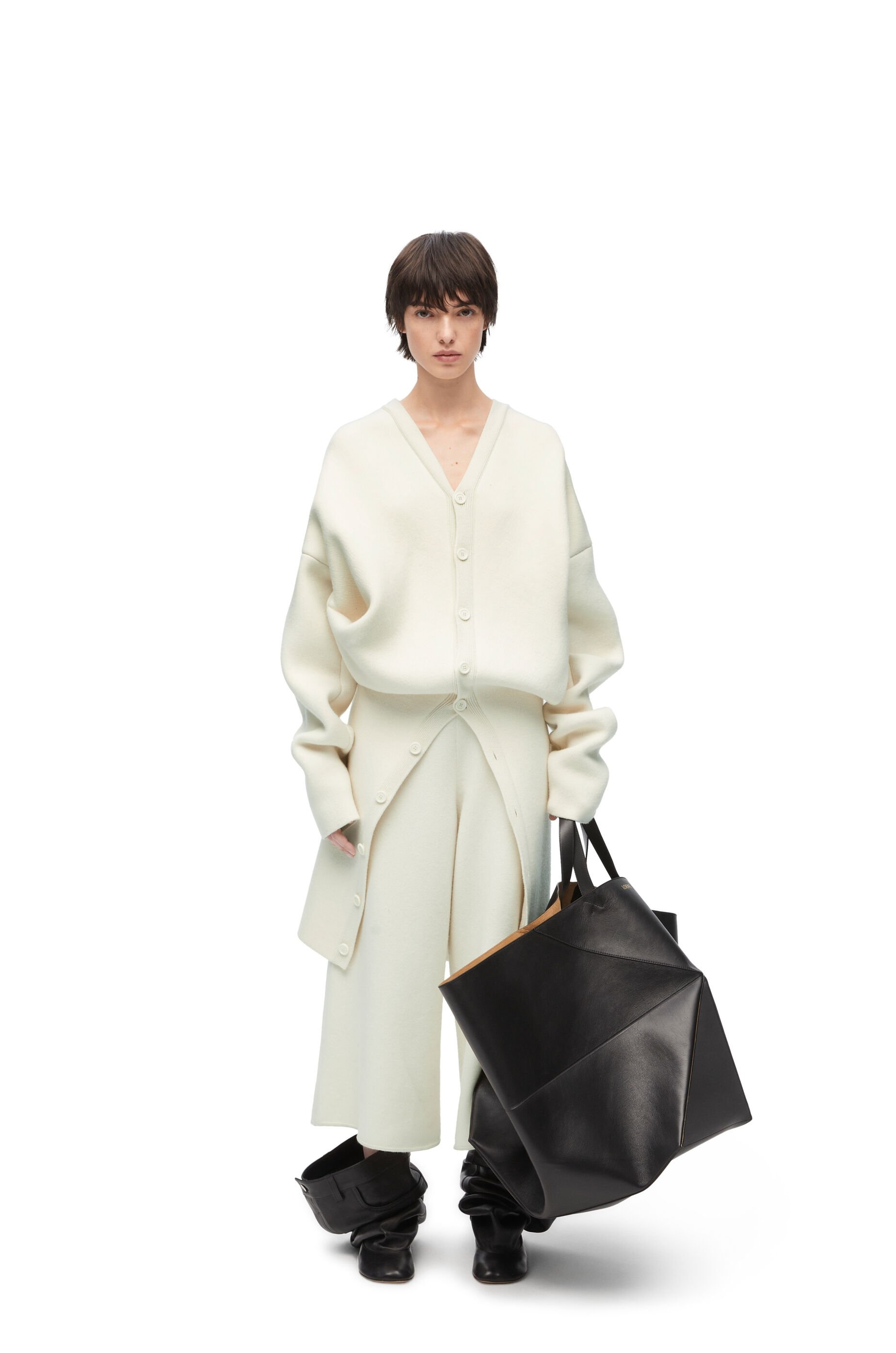 Draped coat in wool blend - 2