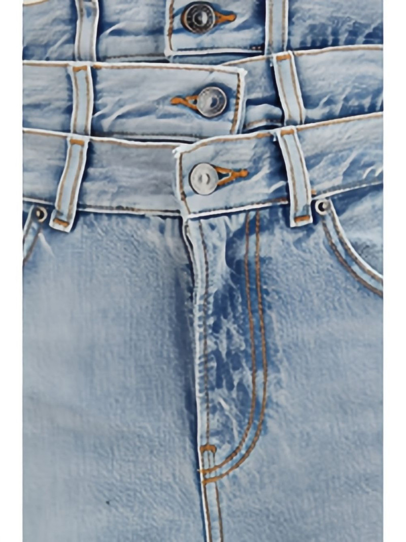 triple-waistband flared jeans 6