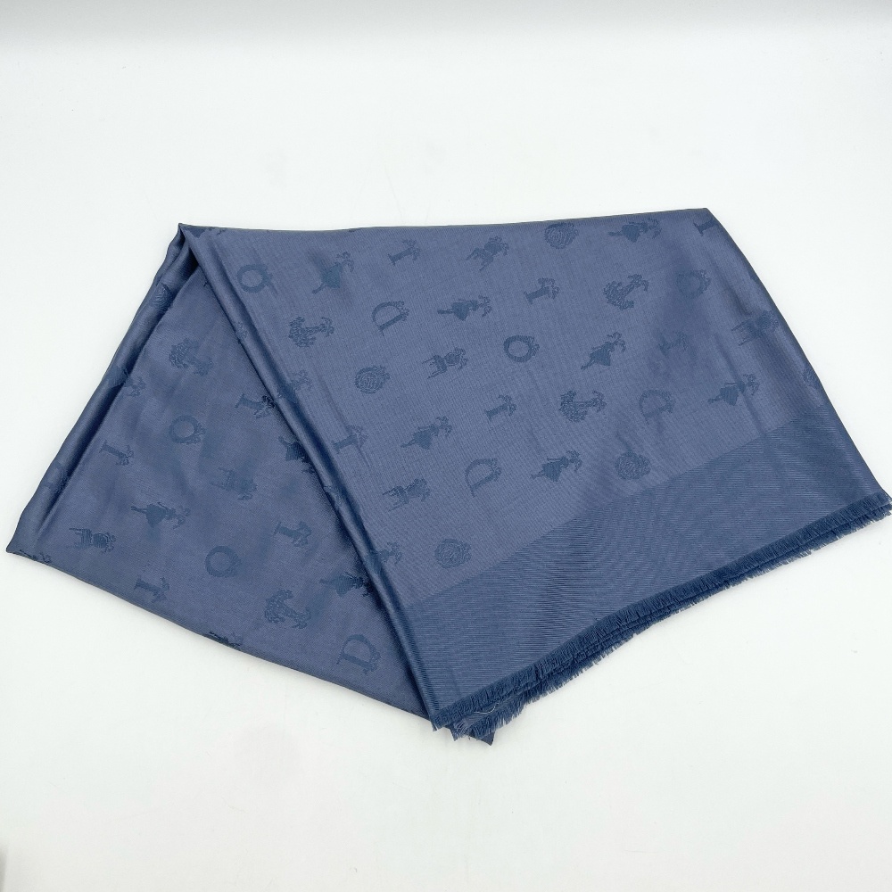 Christian - Christian Dior Wool Silk Scarf Muffler - 2