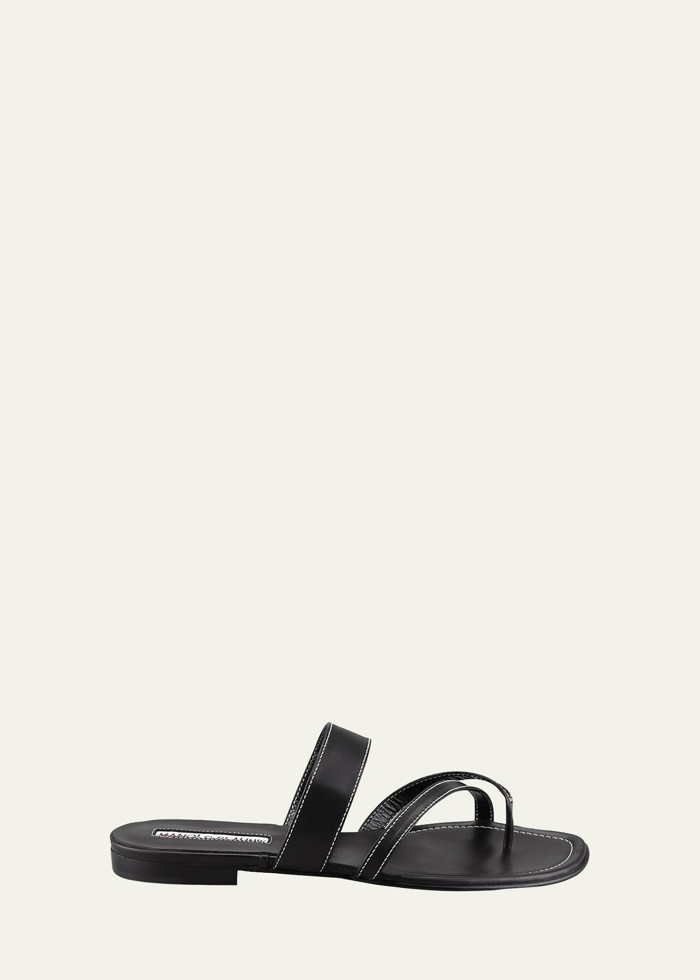 Susa Flat Leather Sandals - 1