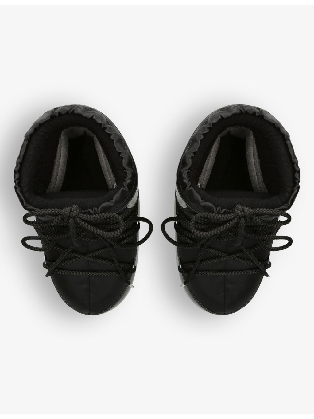 Icon brand-print woven snow boots - 2