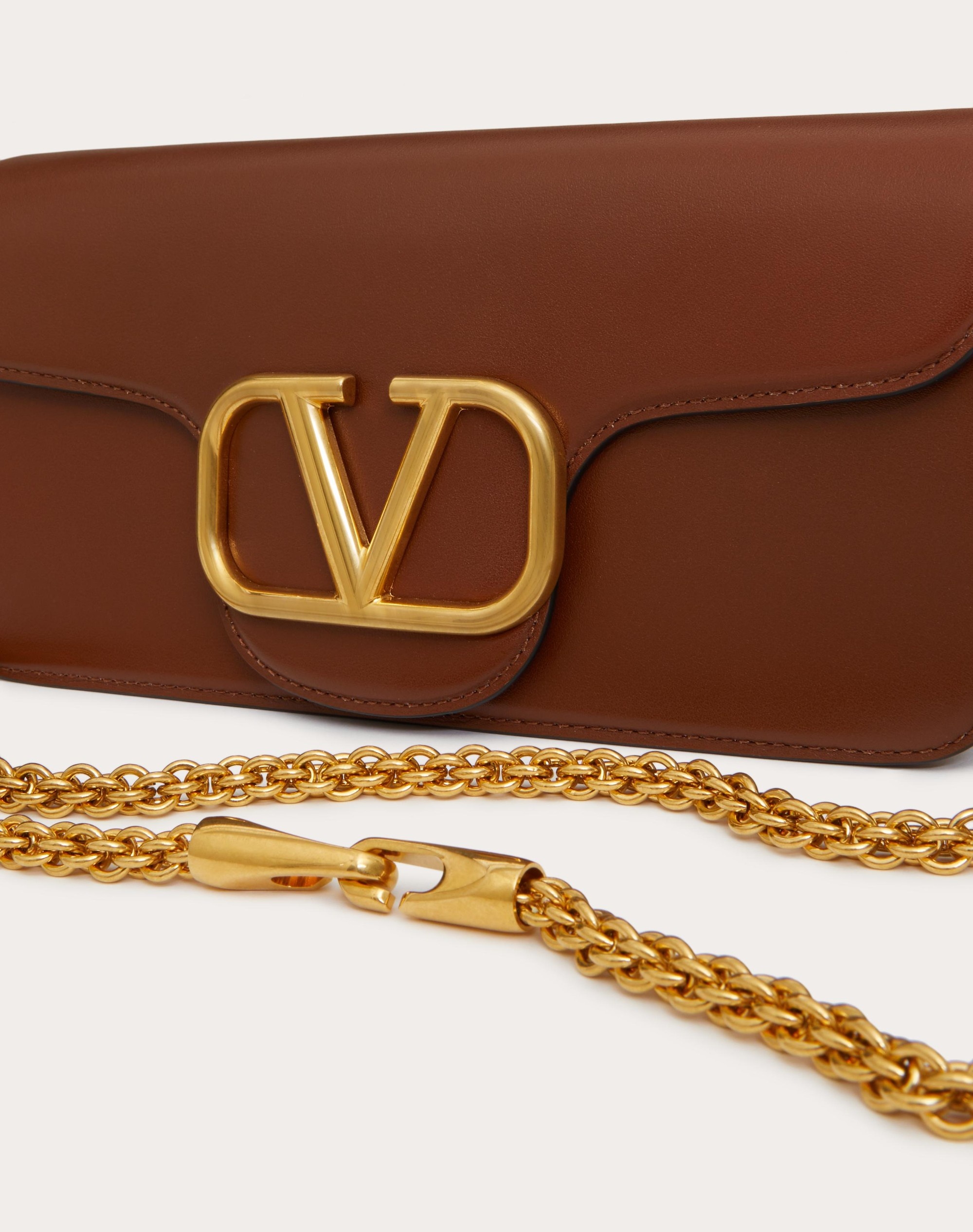 VALENTINO GARAVANI LOCÒ CALFSKIN SHOULDER BAG - 8