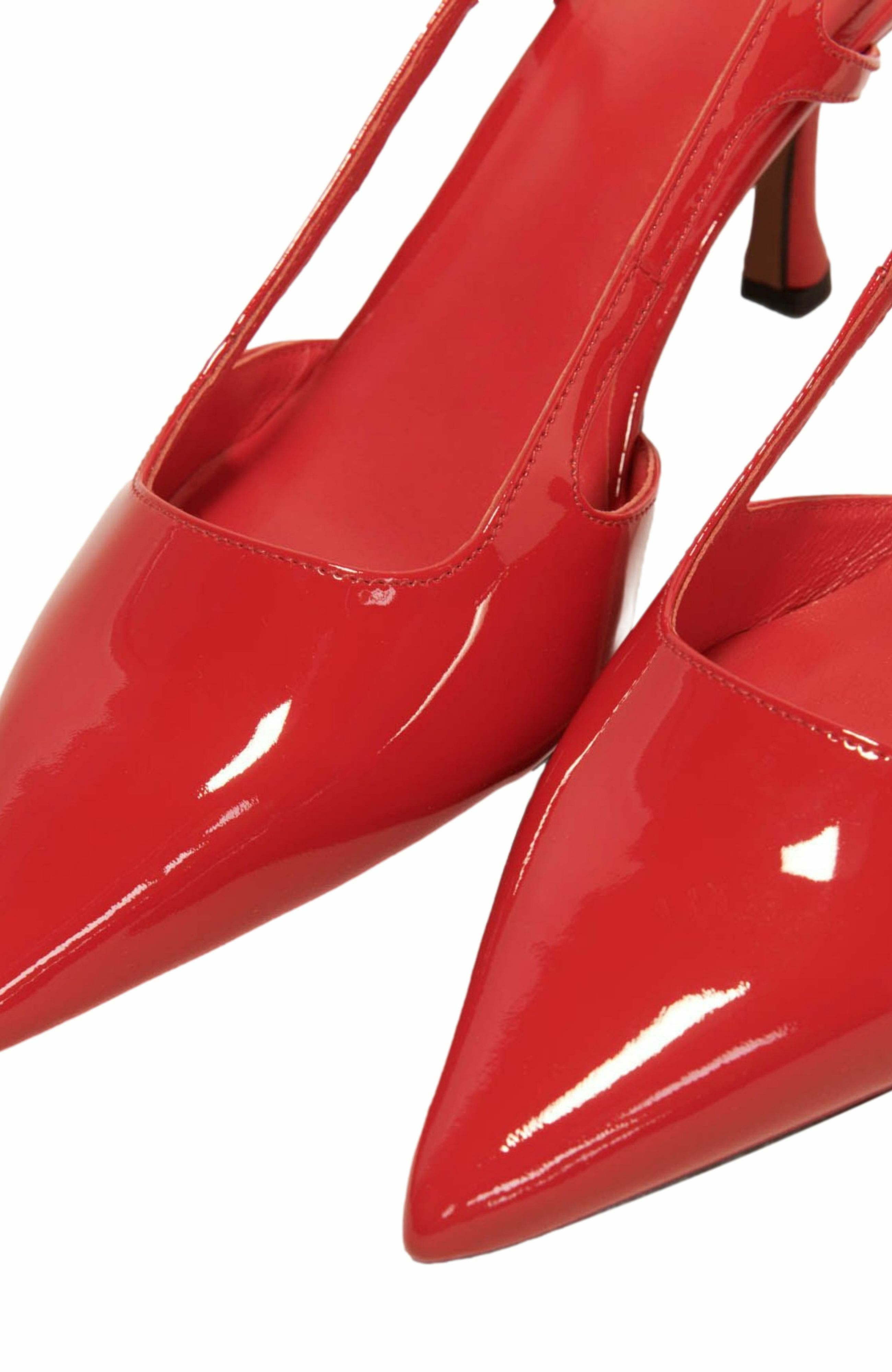 maje Patent leather slingback pumps in Red at Nordstrom - 5