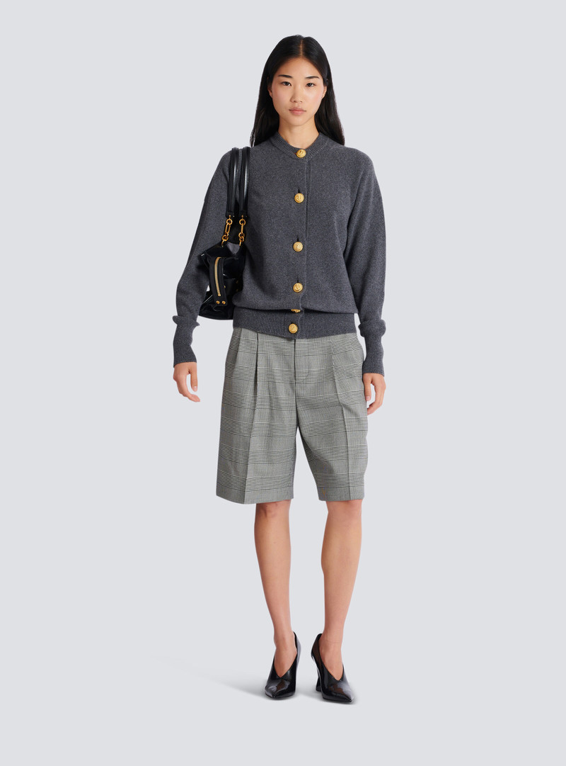 Balmain Buttoned eco-cashmere cardigan outlook