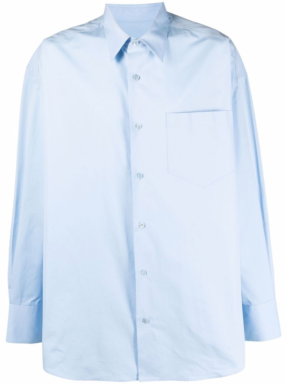 long-sleeved chest-pocket shirt - 1