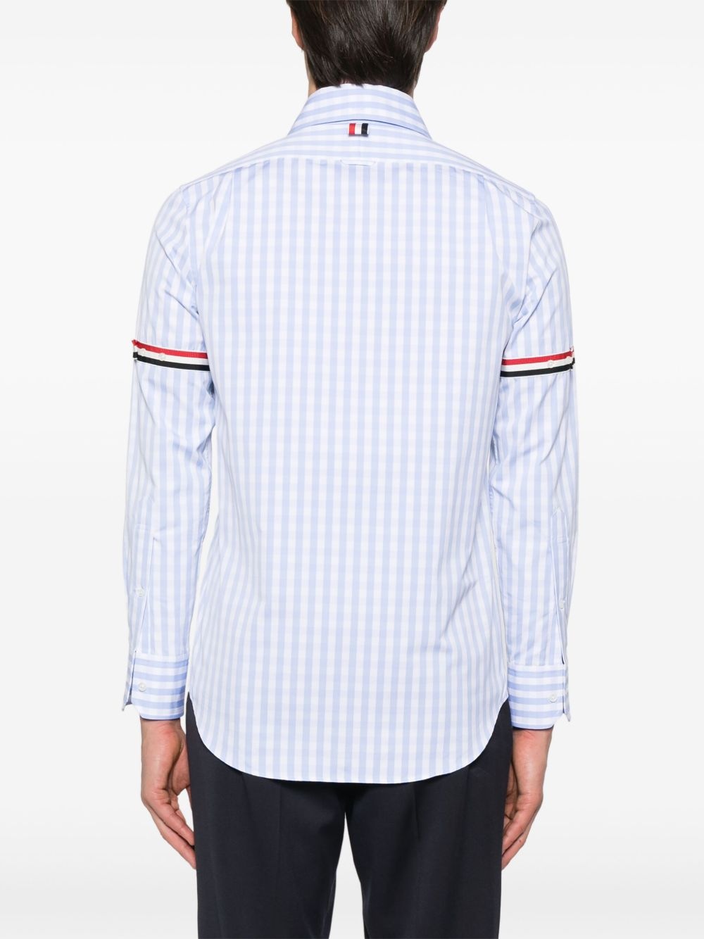 gingham-check poplin shirt - 4