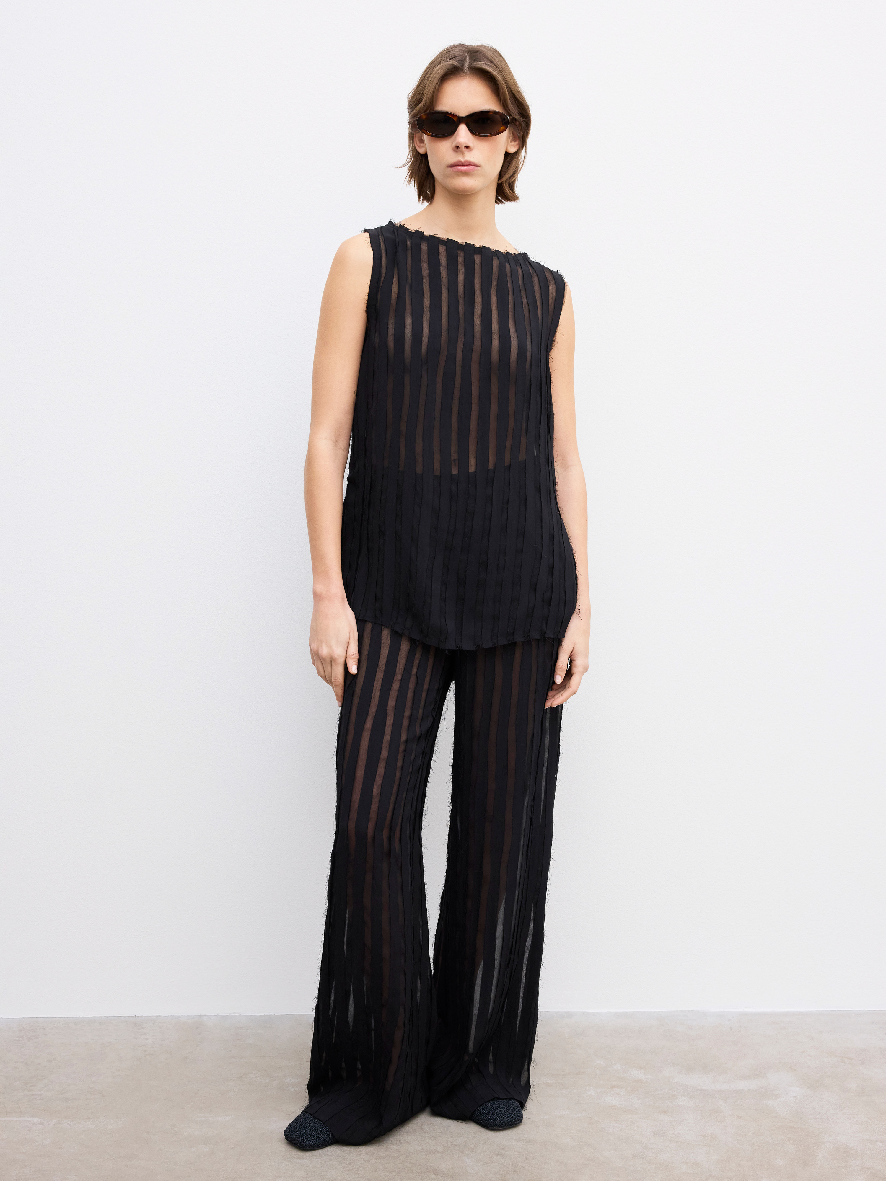 Stripe sheer top - 3