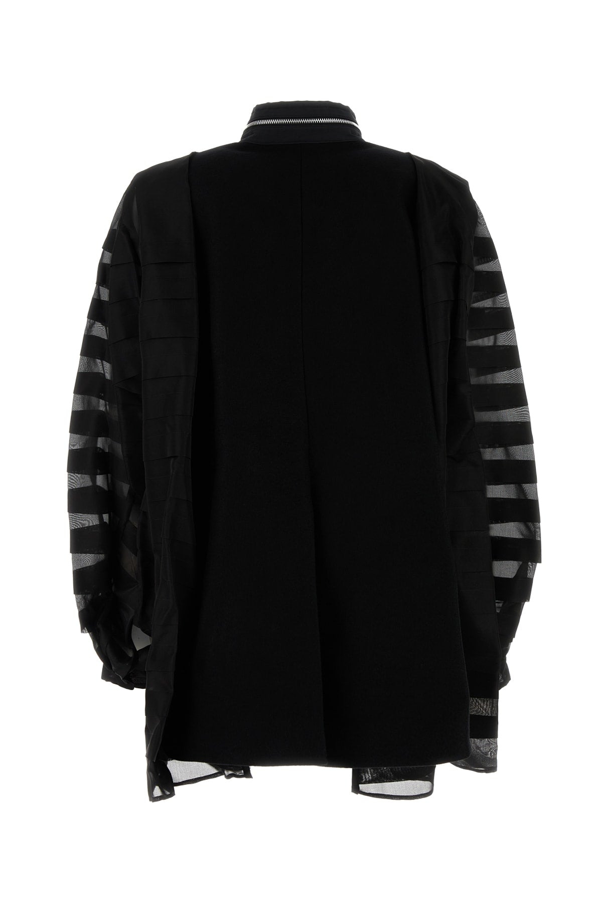 Sacai Women Grosgrain Bonding X Silk Organdy Blouson - 2