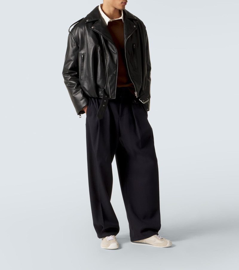 Loewe Ballet Runner 2.0 suede-trimmed leather sneakers outlook