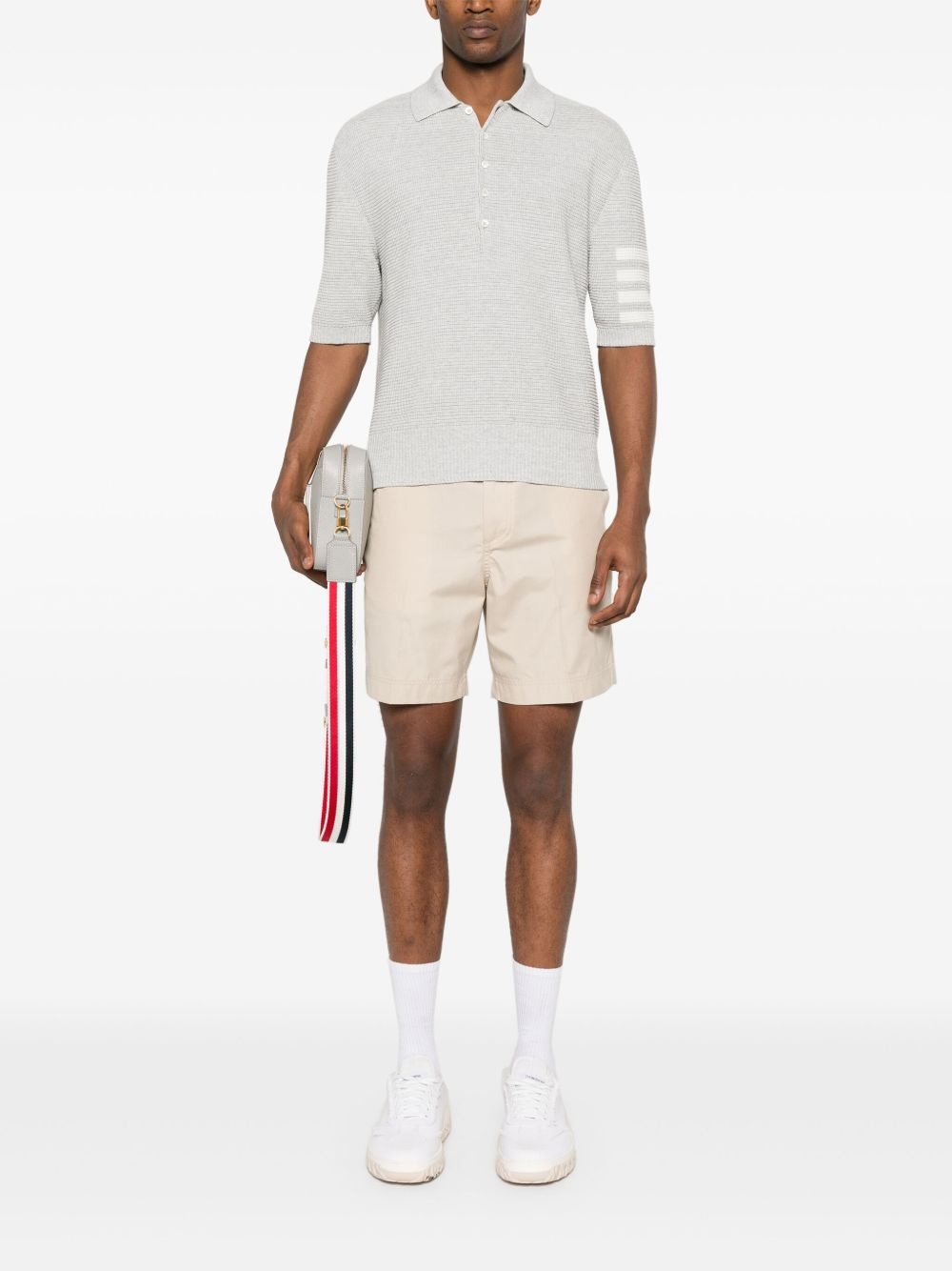pressed-crease straight-leg shorts - 2