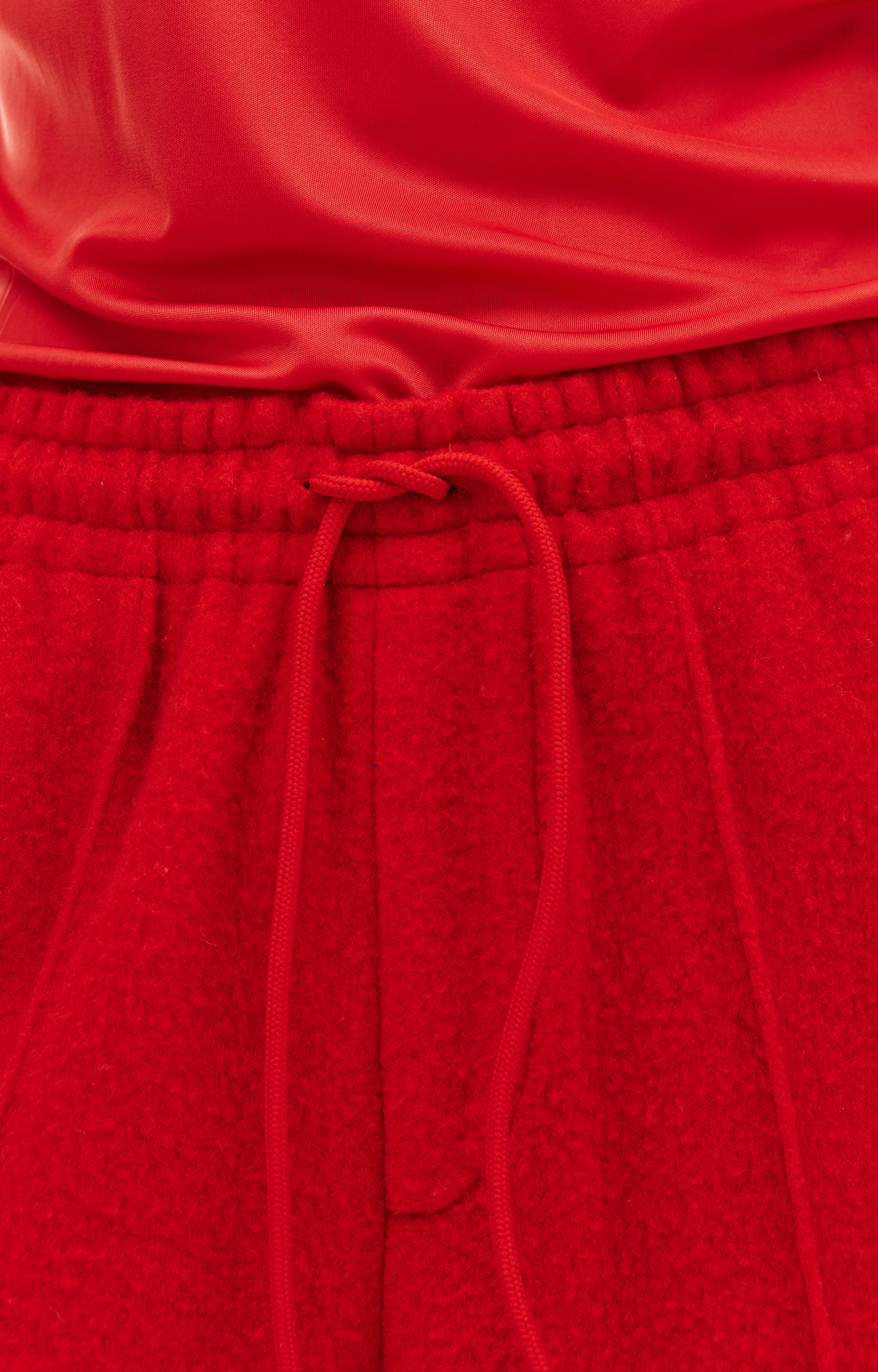 RED WOOL TROUSERS - 5