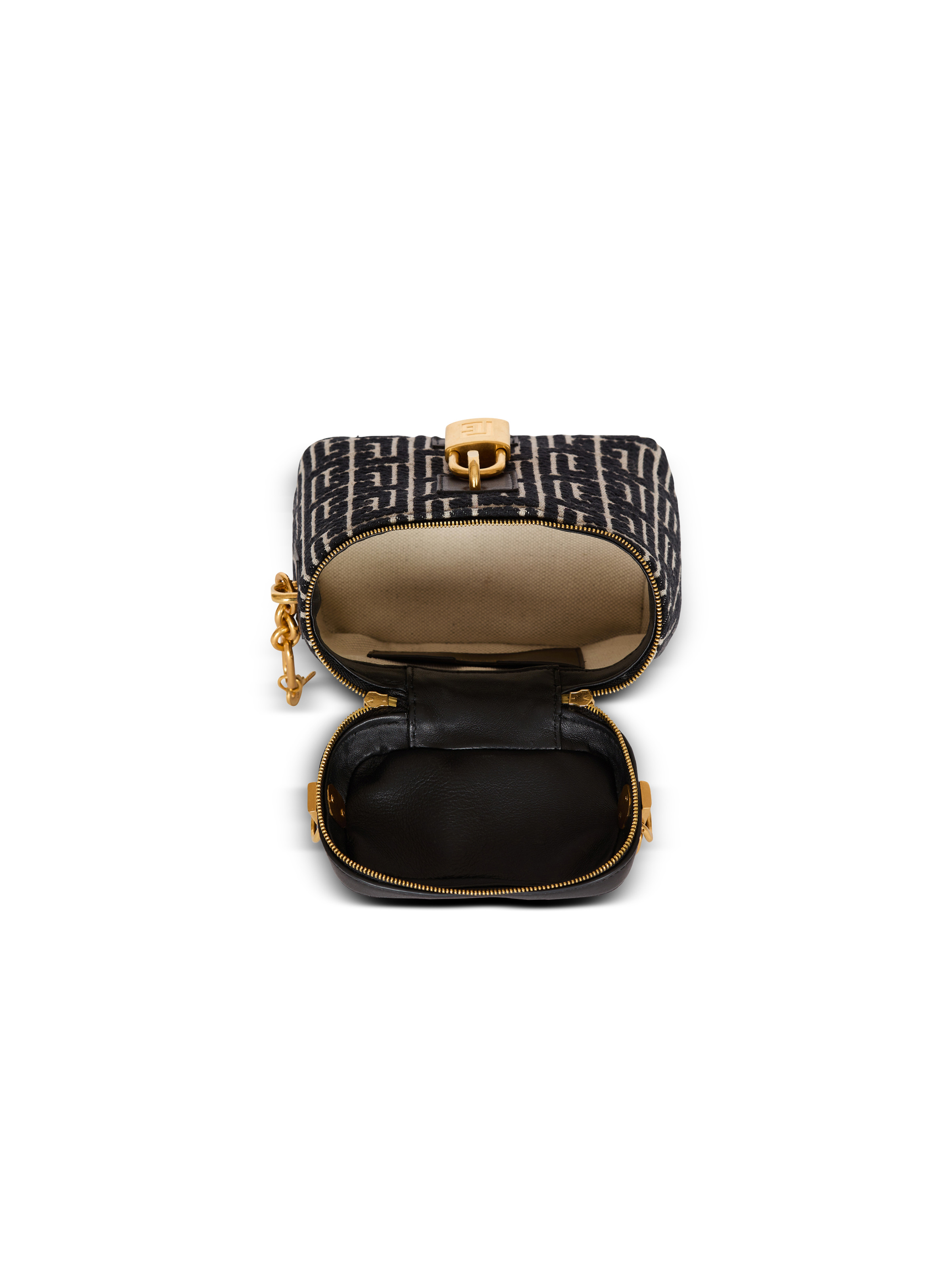 Pulse Vanity bag in monogrammed jacquard canvas and leather - 6