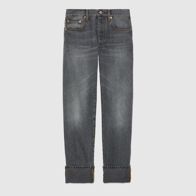 GUCCI Denim pant with Retro Square G outlook