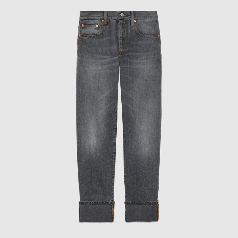 GUCCI Denim pant with Retro Square G outlook