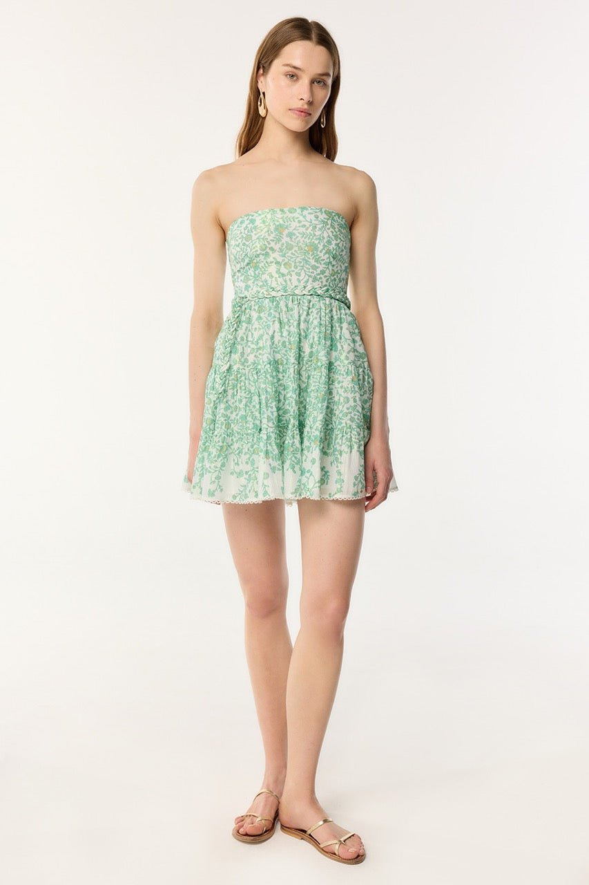 Bandeau Dress Christine - Green Lazuli - 3