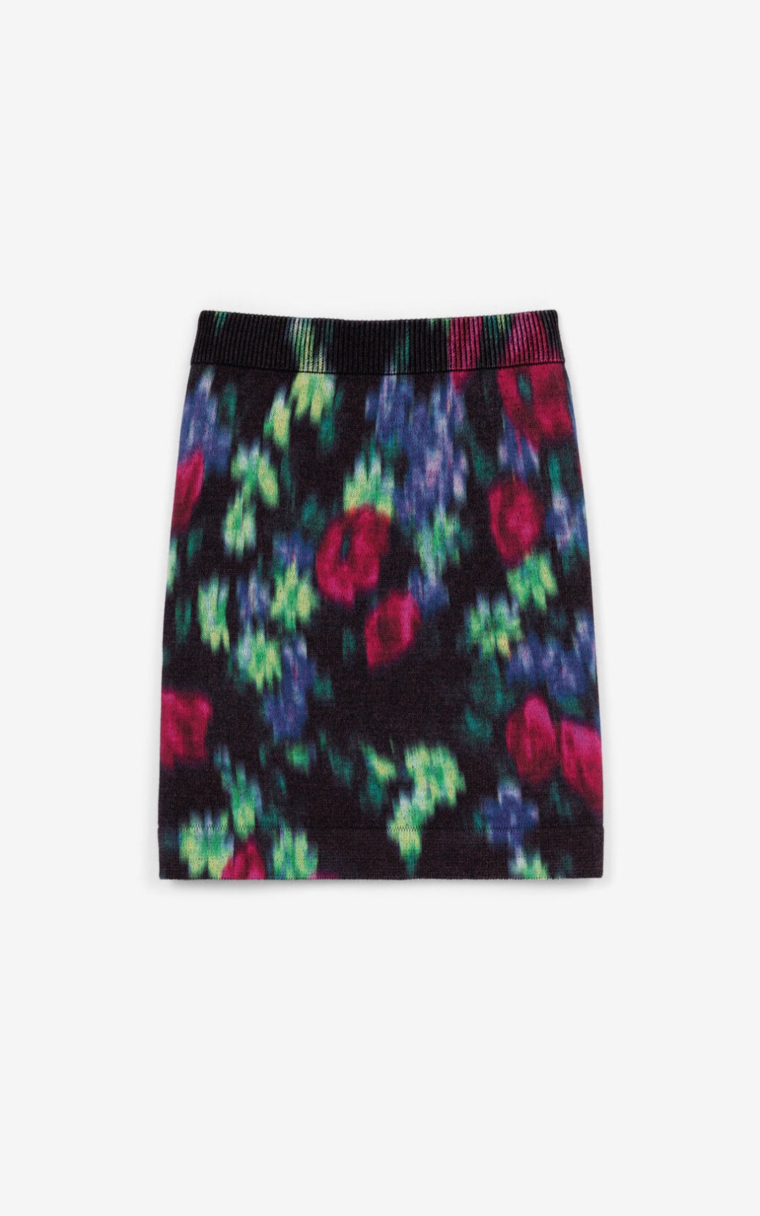 'Blurred Flowers' miniskirt - 1