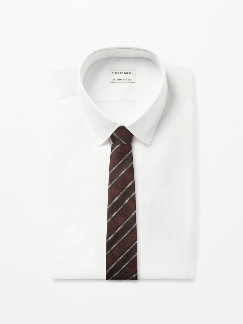 TIGER OF SWEDEN Lineaman Silk Necktie outlook