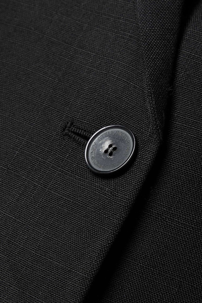 Cropped double-breasted woven blazer 4