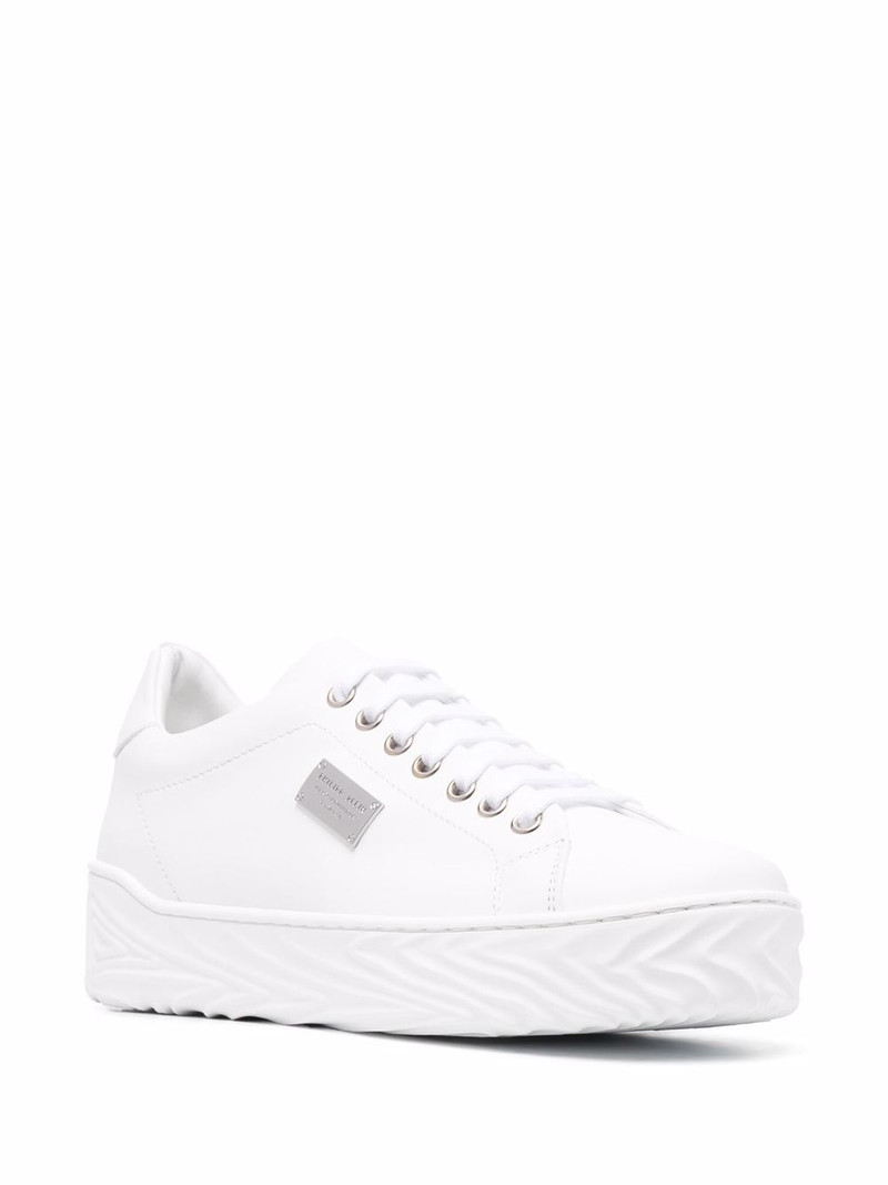 PHILIPP PLEIN logo-plaque lace-up trainers outlook