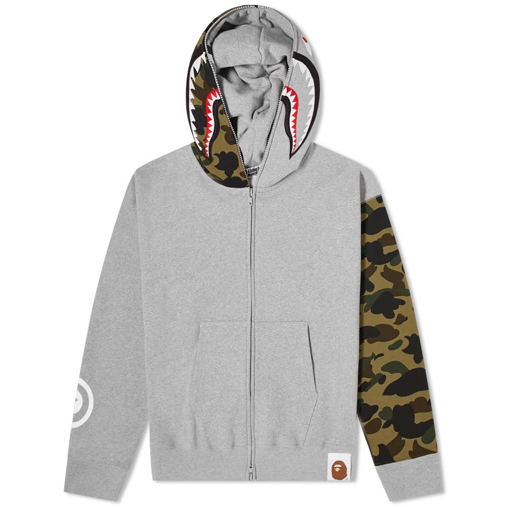 A Bathing Ape Giant Shark Zip Hoody - 1