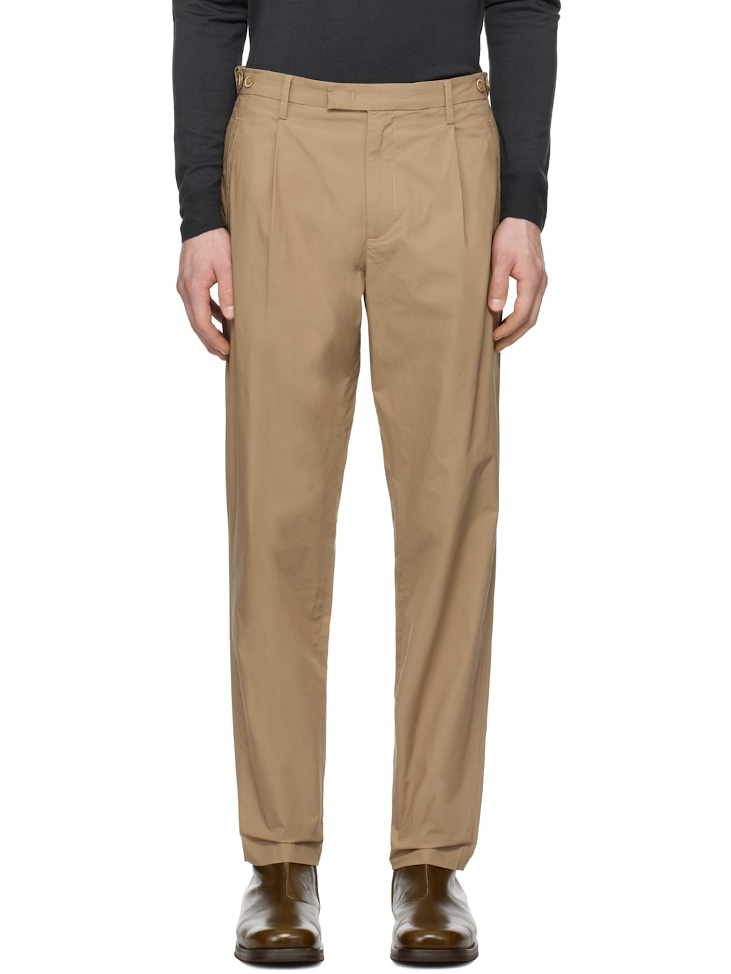 Beige Masco Vion Trousers - 1