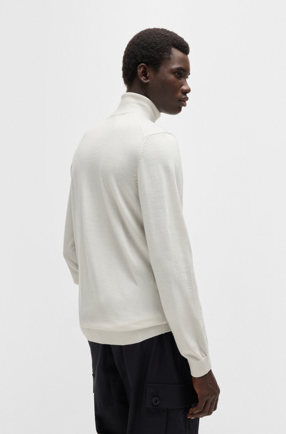 REGULAR-FIT ROLLNECK SWEATER IN WOOL - 5