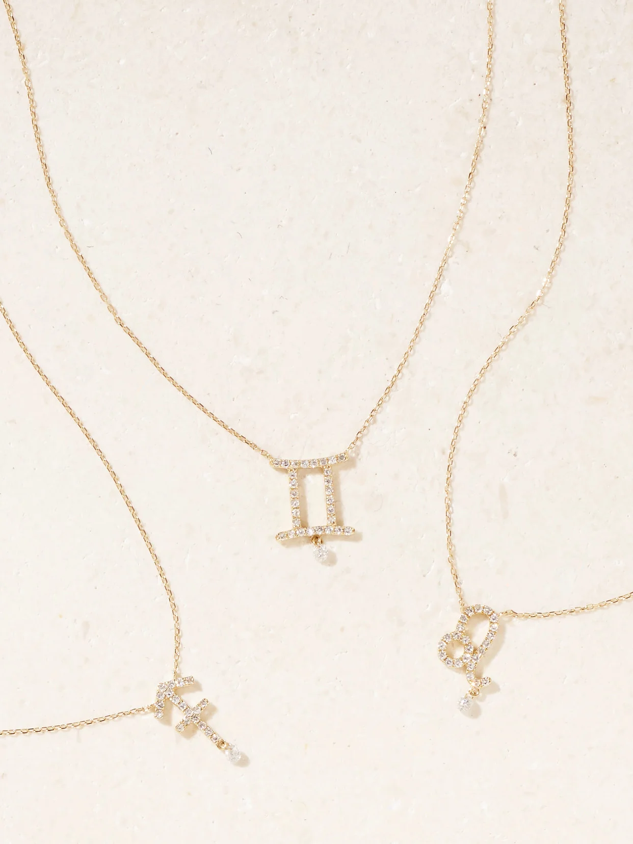 Astrology 18-karat Gold Diamond Necklace - 1