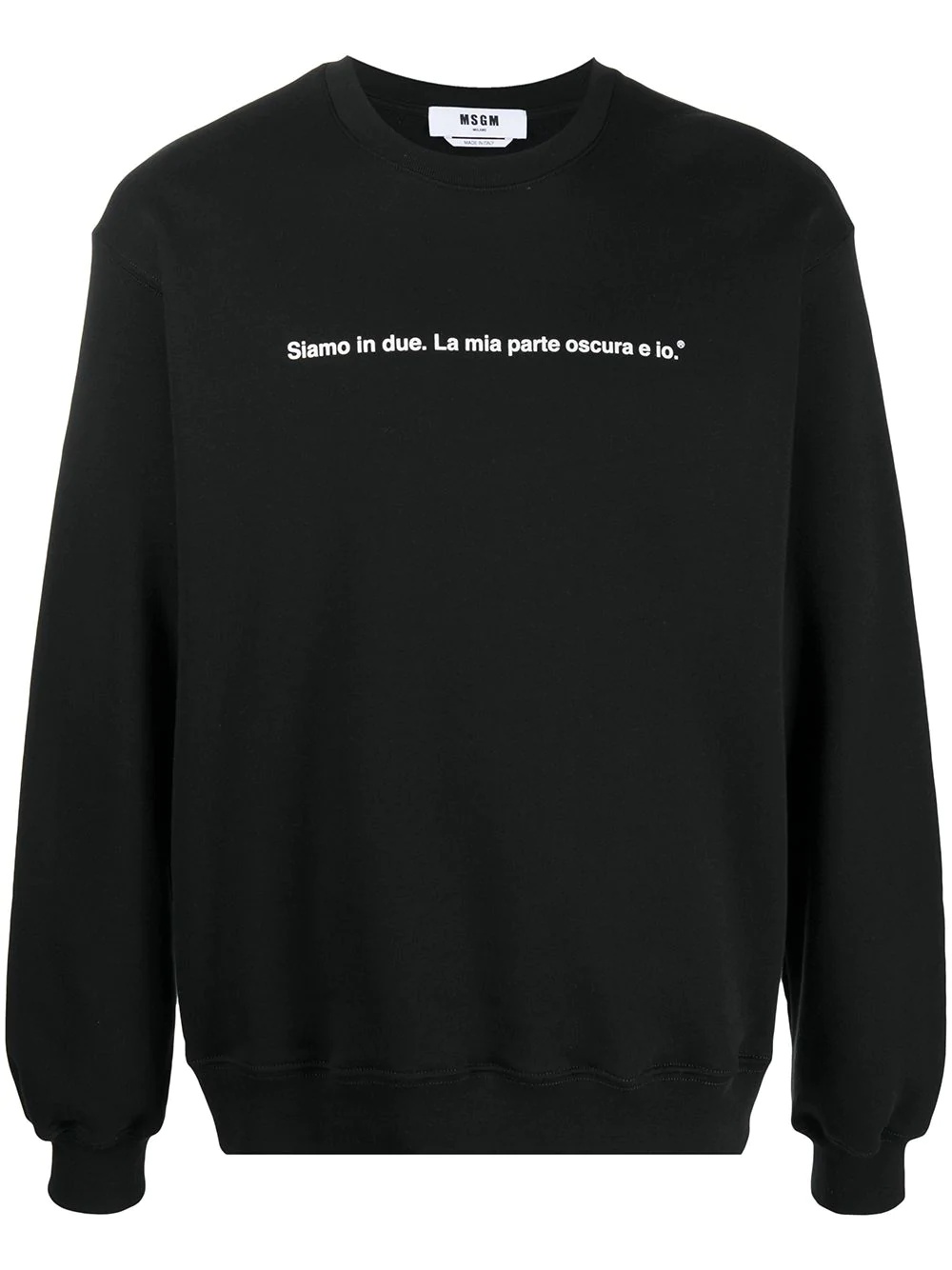 slogan print sweatshirt - 1