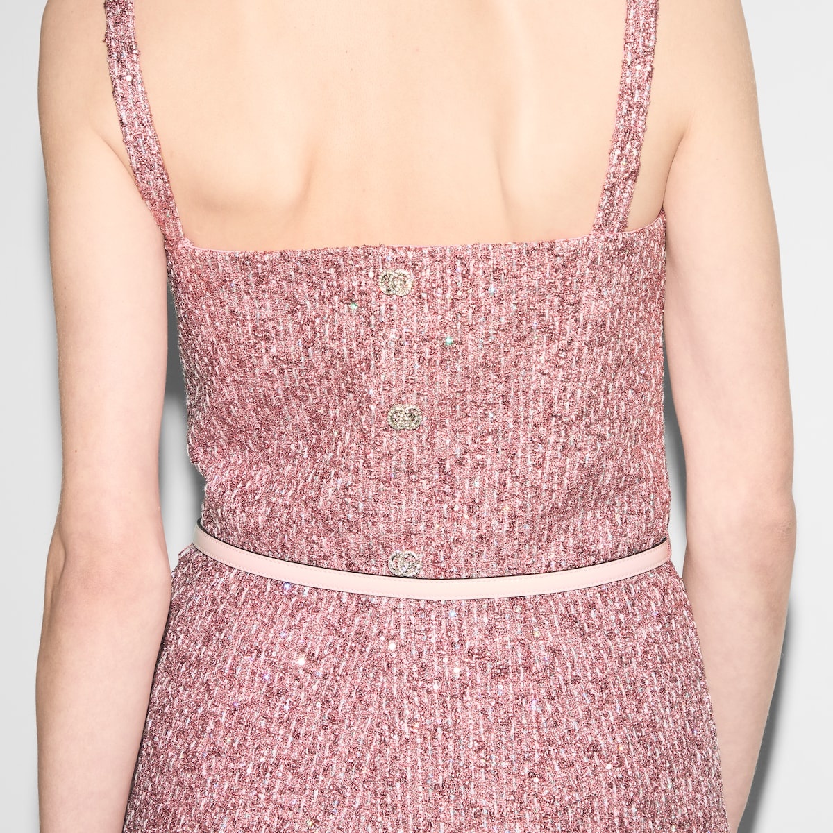 Sequined lamé tweed jumpsuit - 5