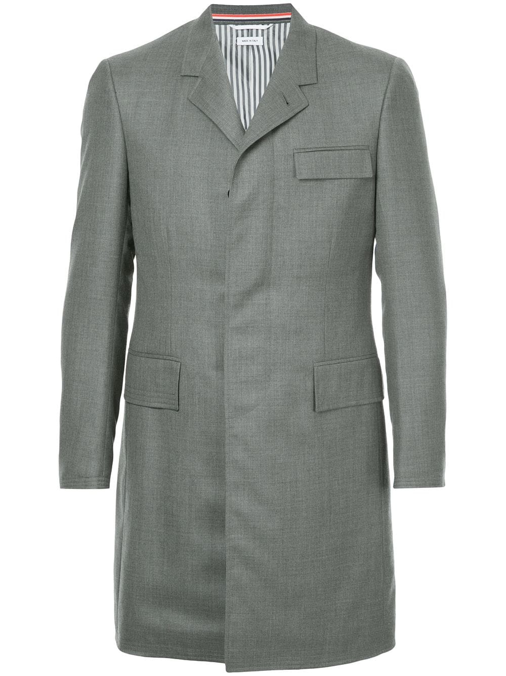 Super 120s Chesterfield overcoat - 1