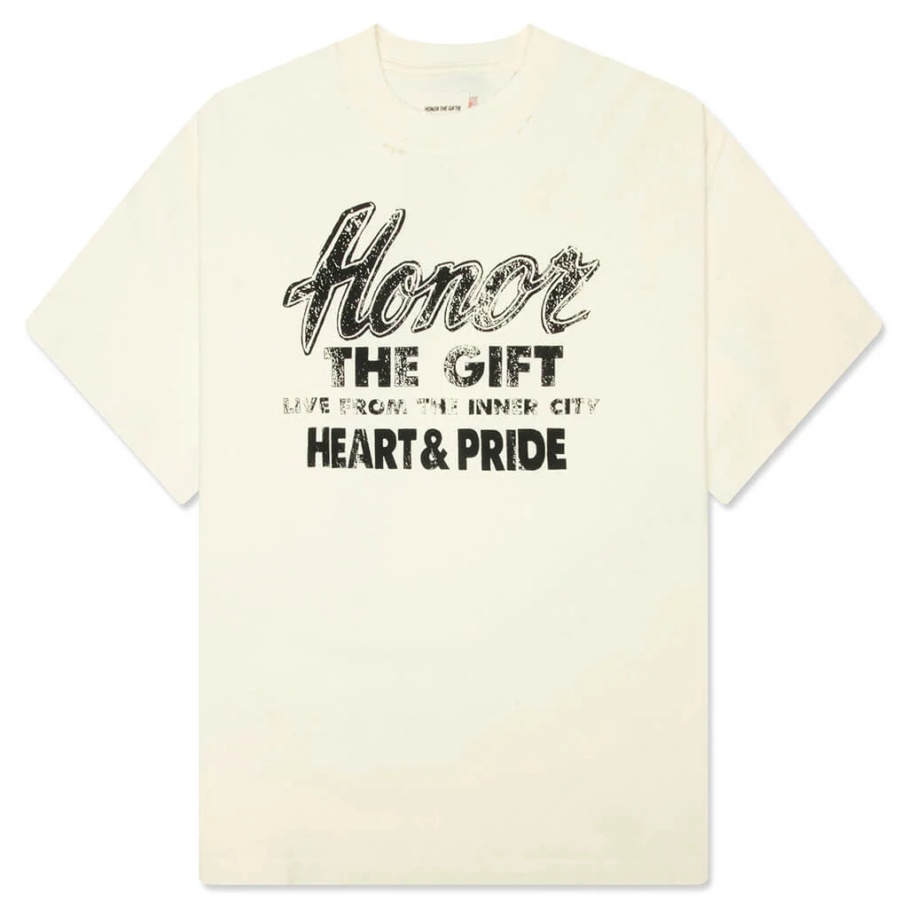 HEART & PRIDE TEE - BONE - 1