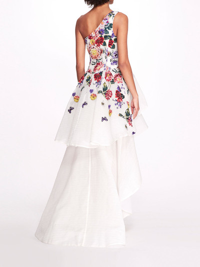 Marchesa ONE SHOULDER FLORAL GOWN outlook