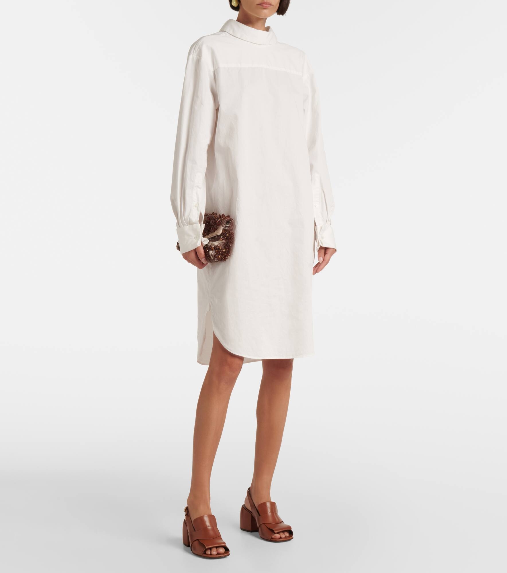 Cotton poplin minidress - 7