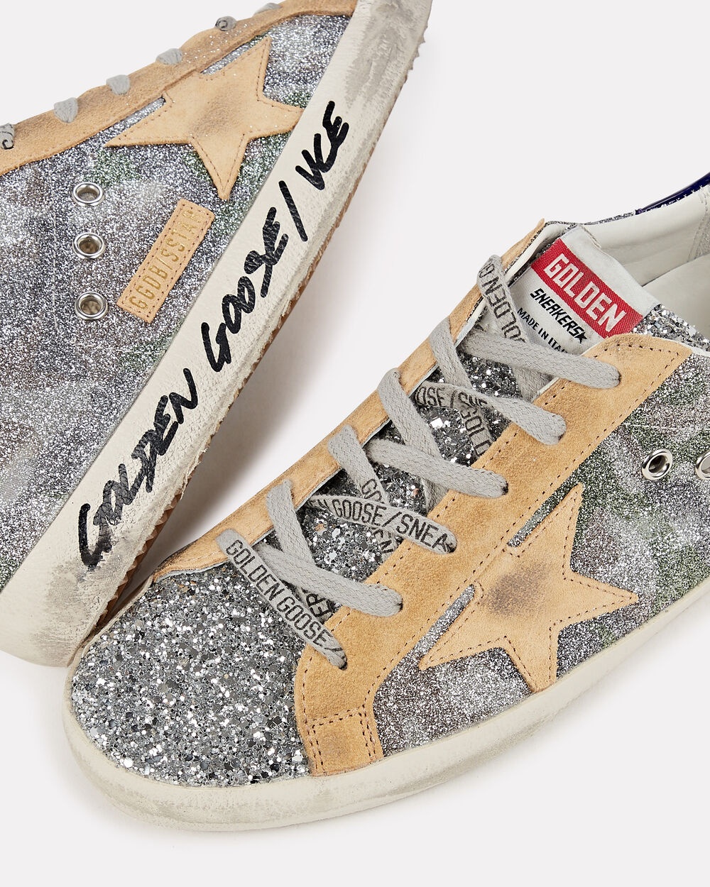 Superstar Camo Glitter Low-Top Sneakers - 4