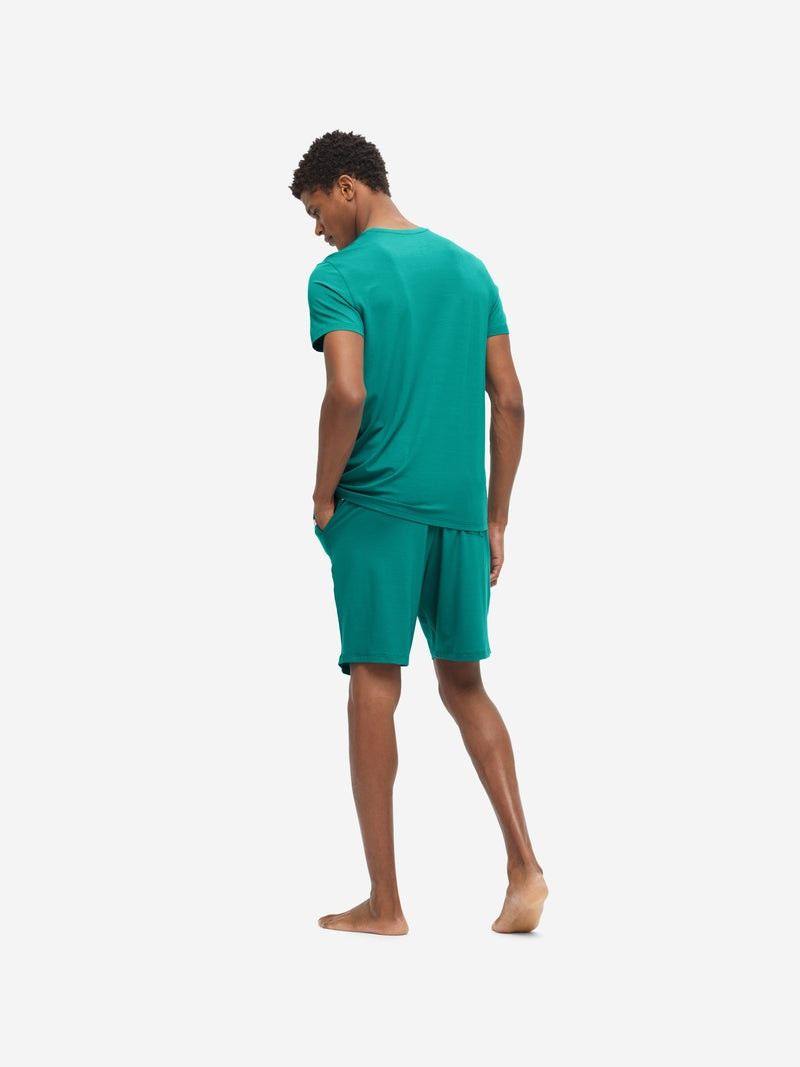 Men's Lounge Shorts Basel Micro Modal Stretch Jungle Green 4