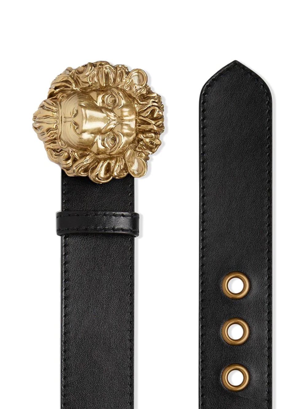 lion head buckle belt - 2