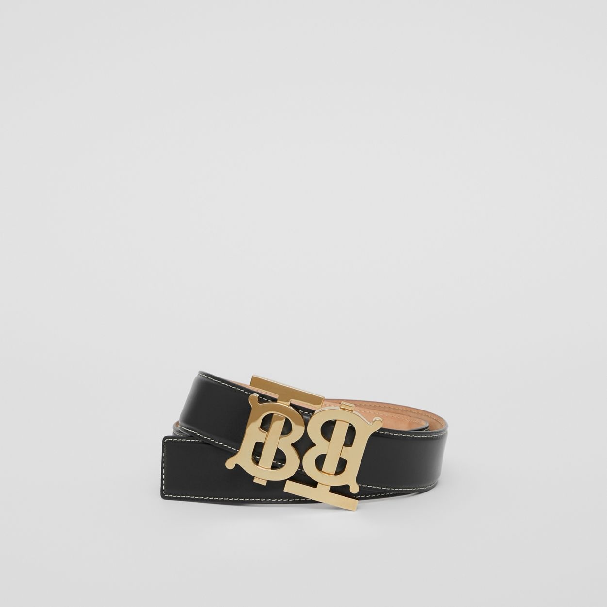 Double Monogram Motif Leather Belt - 1