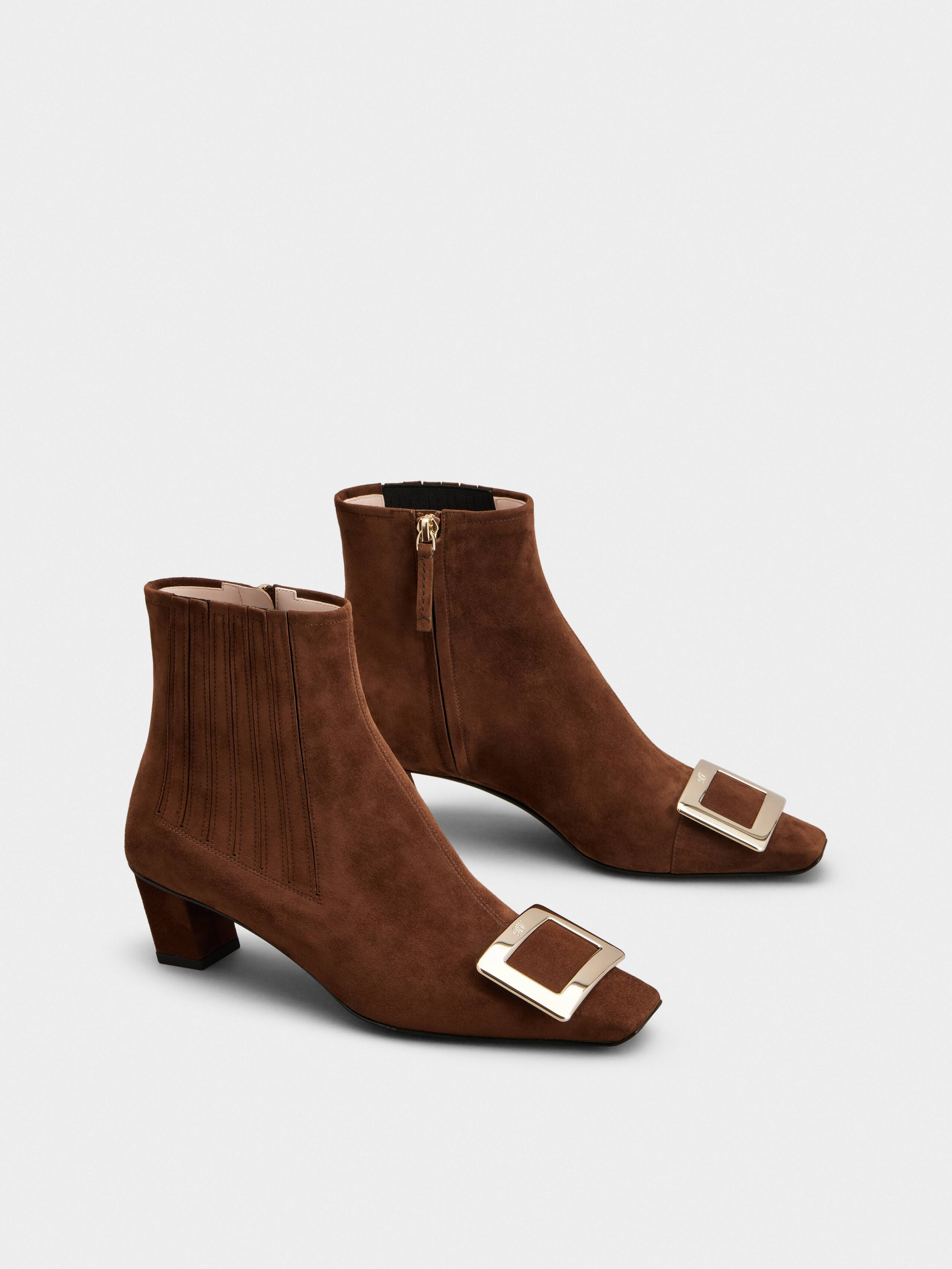 Belle Vivier Chelsea Booties in suede - 2