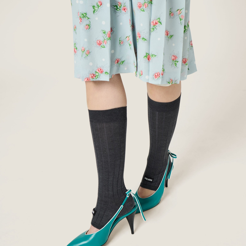 Miu Miu Nappa leather slingback pumps outlook