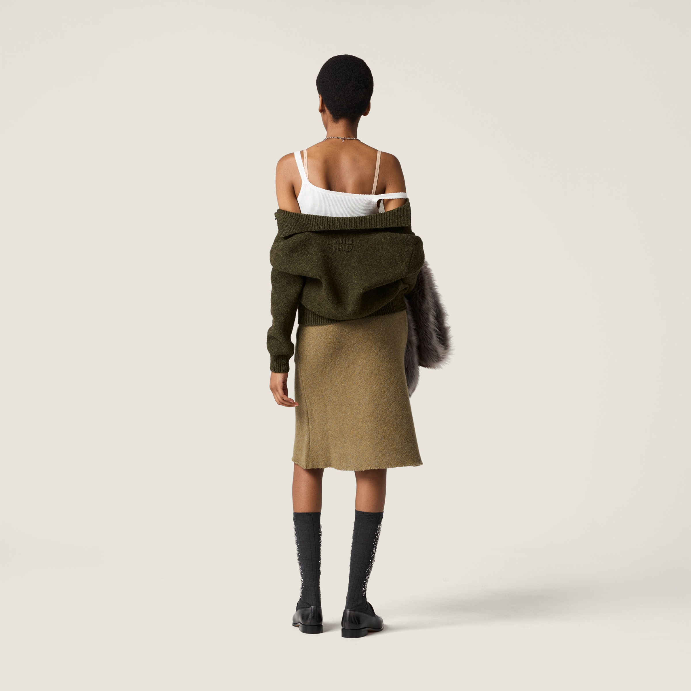 Wool knit skirt - 3