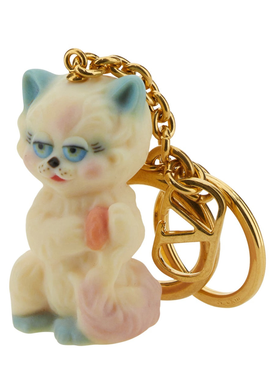 Valentino Garavani Men "Le Chat De La Maison" Keychain - 2
